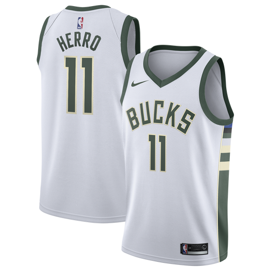Tyler Herro Milwaukee Bucks Association Edition Swingman Jersey - White - Youth