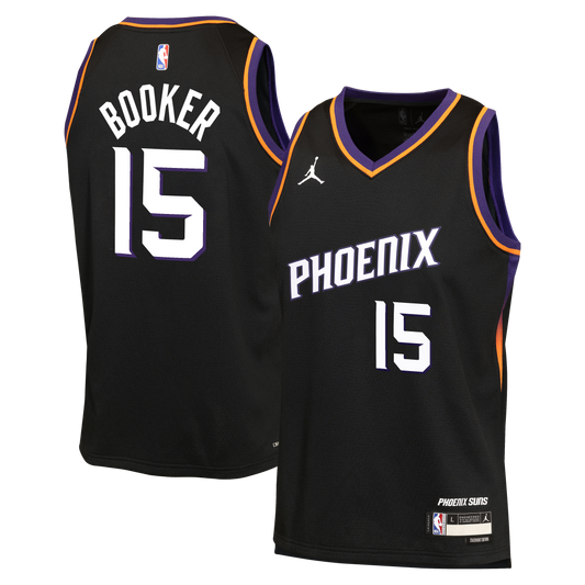 Devin Booker Phoenix Suns Statement Edition Jersey - Black - Youth