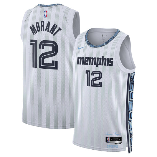 Ja Morant Memphis Grizzlies 2025/26 City Edition Swingman Jersey - Gray - Unisex