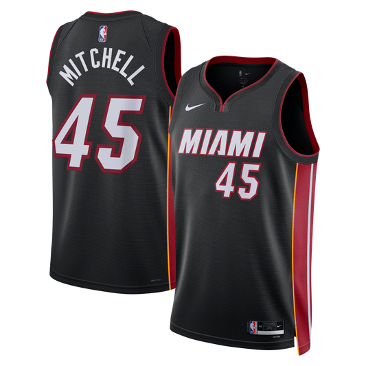 Davion Mitchell Miami Heat Icon Edition Swingman Jersey - Black - Unisex