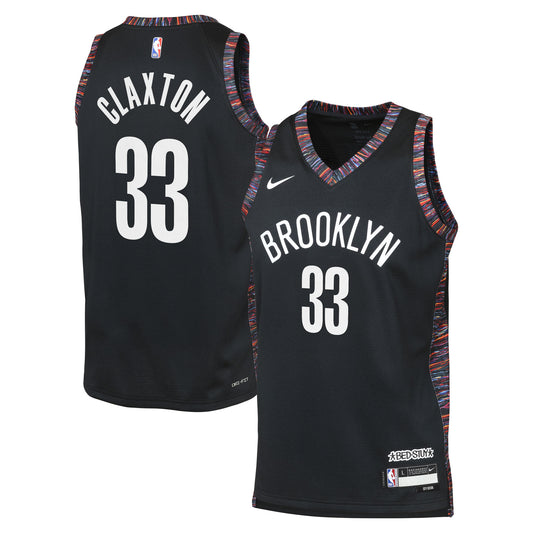 Nic Claxton Brooklyn Nets 2025/26 City Edition Swingman Jersey - Black - Youth