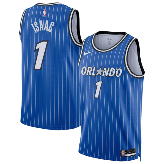 Jonathan Isaac Orlando Magic Icon Edition Replica Swingman Jersey - Blue - Unisex