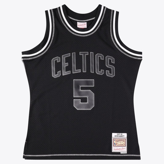 Kevin Garnett Boston Celtics 2007 Contrast 2K Swingman Jersey - Black