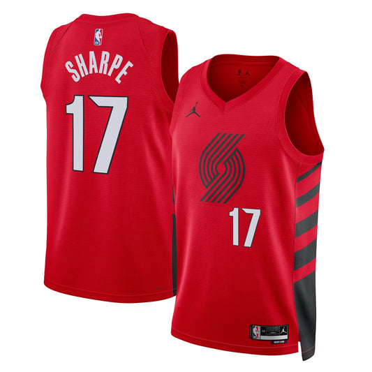 Shaedon Sharpe Portland Trail Blazers Statement Edition Swingman Jersey - Red - Unisex