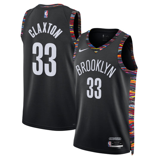 Nic Claxton Brooklyn Nets 2025/26 City Edition Swingman Jersey - Black - Unisex