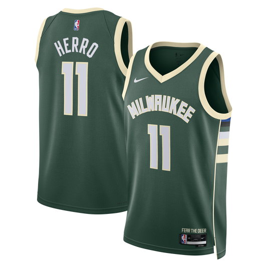 Tyler Herro Milwaukee Bucks Icon Edition Swingman Jersey - Hunter Green - Unisex