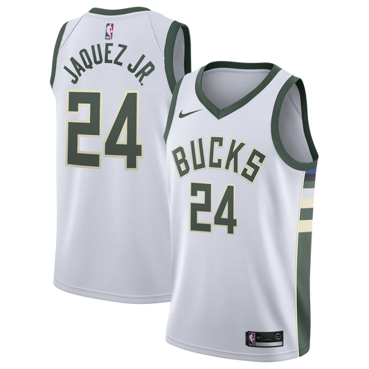 Jaime Jaquez Jr. Milwaukee Bucks Association Edition Swingman Jersey - White - Youth