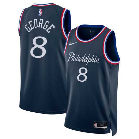 Paul George Philadelphia 76ers 2025/26 City Edition Swingman Jersey - Navy - Unisex