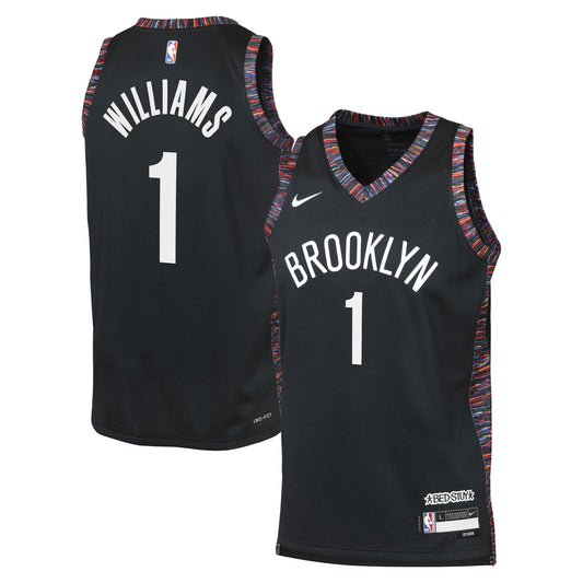 Ziaire Williams Brooklyn Nets 2025/26 City Edition Swingman Jersey - Black - Youth