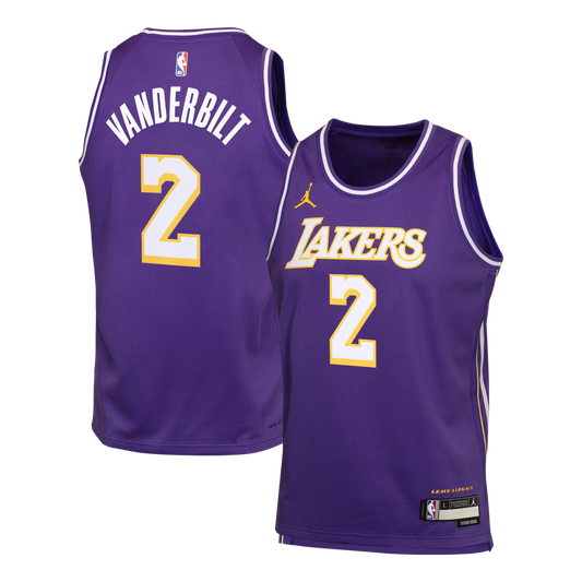Jarred Vanderbilt Los Angeles Lakers Statement Edition Jersey - Purple - Youth