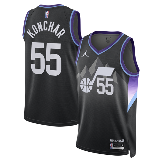 John Konchar Utah Jazz Statement Edition Swingman Jersey - Black - Unisex