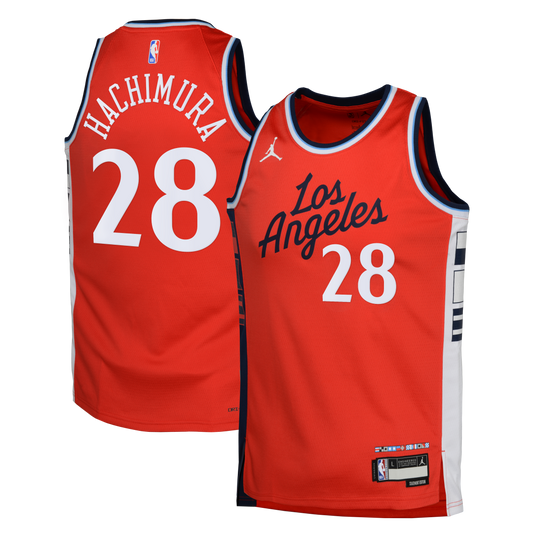 Rui Hachimura Los Angeles Clippers Statement Edition Swingman Jersey - Red - Youth