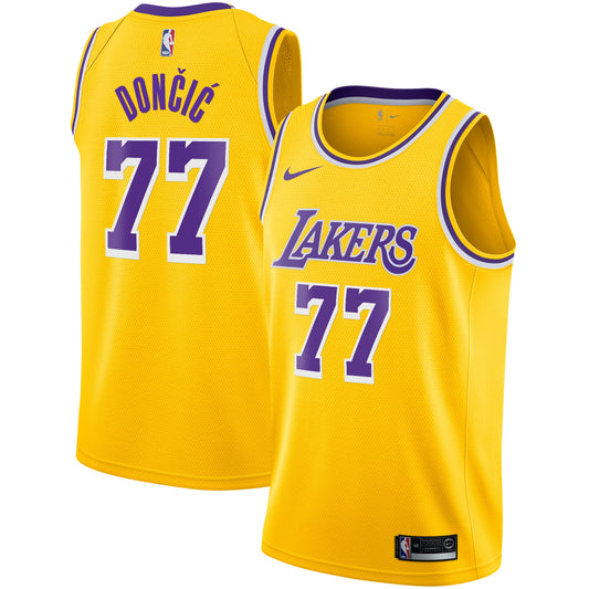 Luka Dončić Los Angeles Lakers Icon Edition Swingman Jersey - Gold - Youth