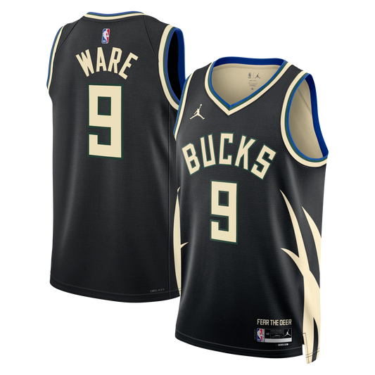 Kel'el Ware Milwaukee Bucks Statement Edition Swingman Jersey - Hunter Green - Unisex