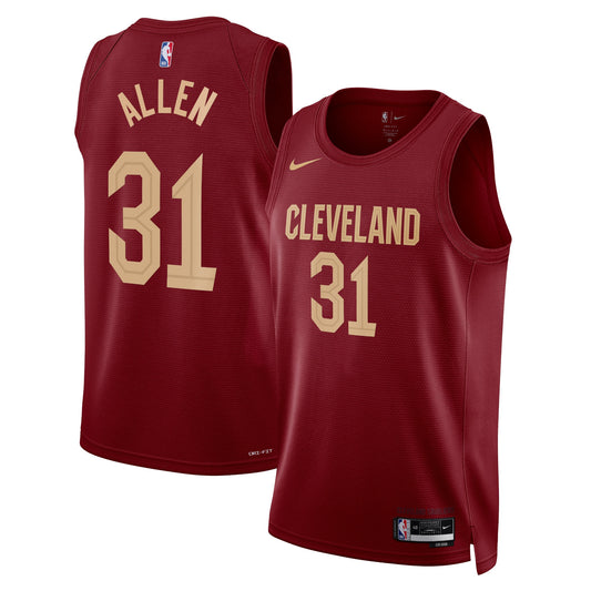 Jarrett Allen Cleveland Cavaliers Icon Edition Swingman Jersey - Maroon - Unisex