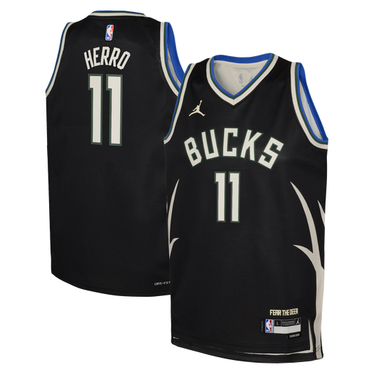 Tyler Herro Milwaukee Bucks Statement Edition Swingman Jersey - Hunter Green - Youth