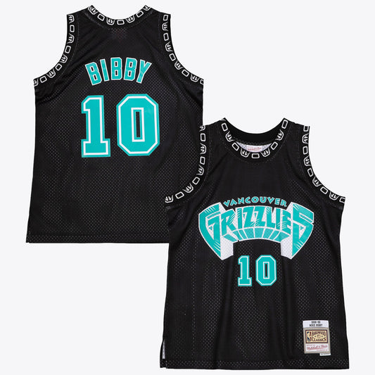 Mike Bibby Vancouver Grizzlies 1998 Team Color Swingman Jersey - Black