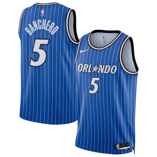 Paolo Banchero Orlando Magic Icon Edition Replica Swingman Jersey - Blue - Unisex