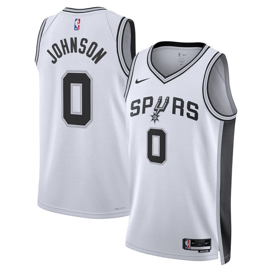 Keldon Johnson San Antonio Spurs Association Edition Swingman Jersey - White - Unisex