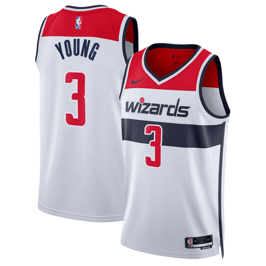 Trae Young Washington Wizards Association Edition Swingman Jersey - White - Unisex