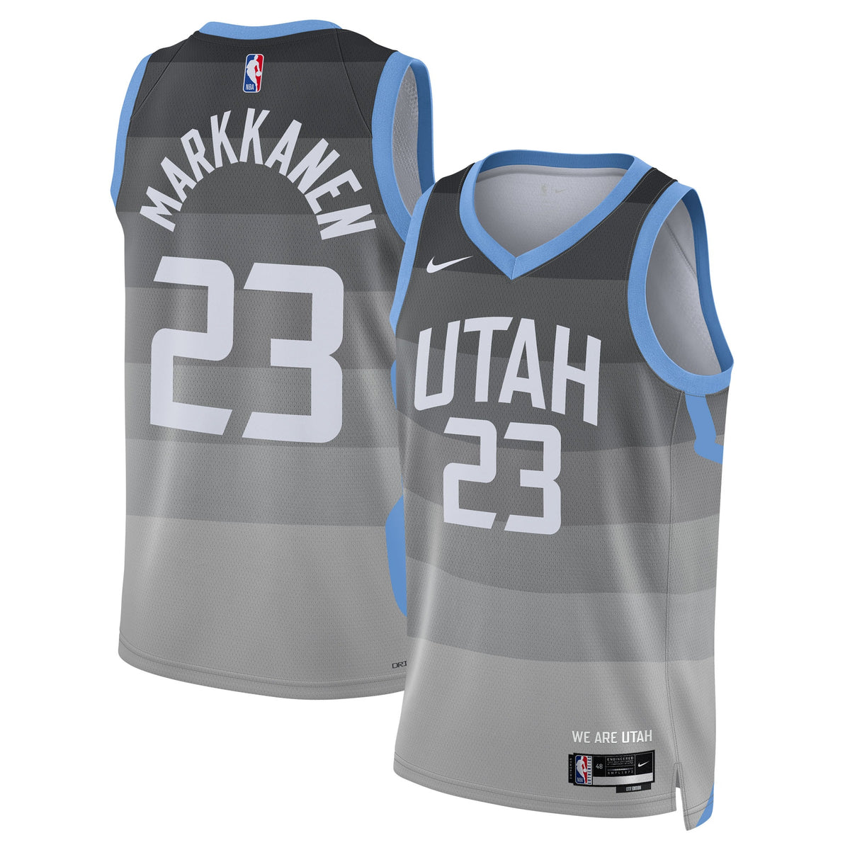 Lauri Markkanen Utah Jazz 2025/26 City Edition Swingman Jersey - Gray - Unisex