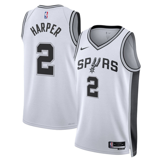 Dylan Harper San Antonio Spurs 2025 Swingman Association Jersey - White - Youth