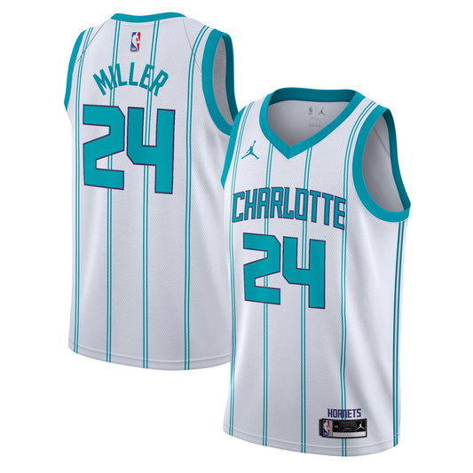 Brandon Miller Charlotte Hornets Association Edition Swingman Jersey - White - Youth