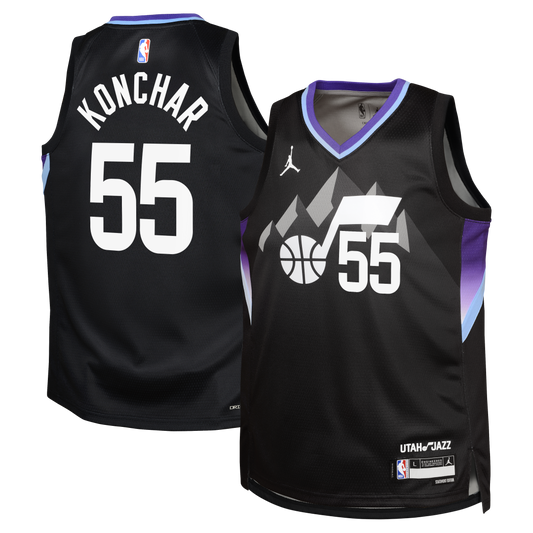 John Konchar Utah Jazz Statement Edition Swingman Jersey - Black - Youth
