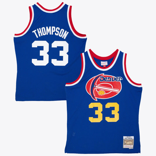 David Thompson Denver Nuggets 1975 Dark Authentic Jersey - Royal Blue