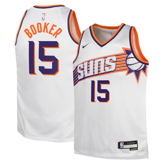 Devin Booker Phoenix Suns Association Edition Swingman Jersey - White - Youth