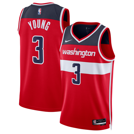 Trae Young Washington Wizards Icon Edition Swingman Jersey - Red - Unisex