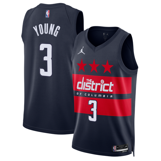 Trae Young Washington Wizards Statement Edition Swingman Jersey - Navy - Mens