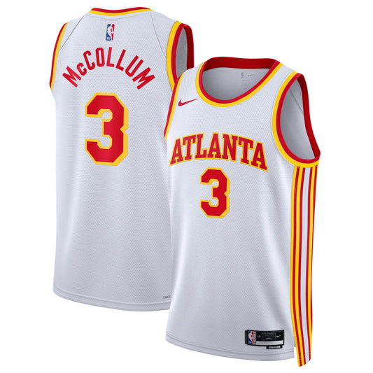 CJ McCollum Atlanta Hawks Association Edition Swingman Jersey - White - Unisex